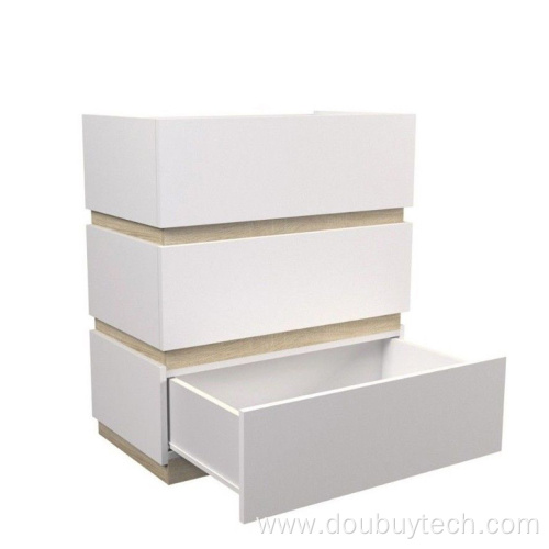 3 drawer UV high gloss chest of drawer